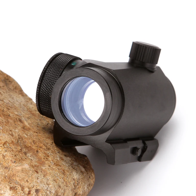 Голографический красный зеленый Micro Dot Rifle Scope Riflescope Black Sight Rail Mount 20 мм черный для