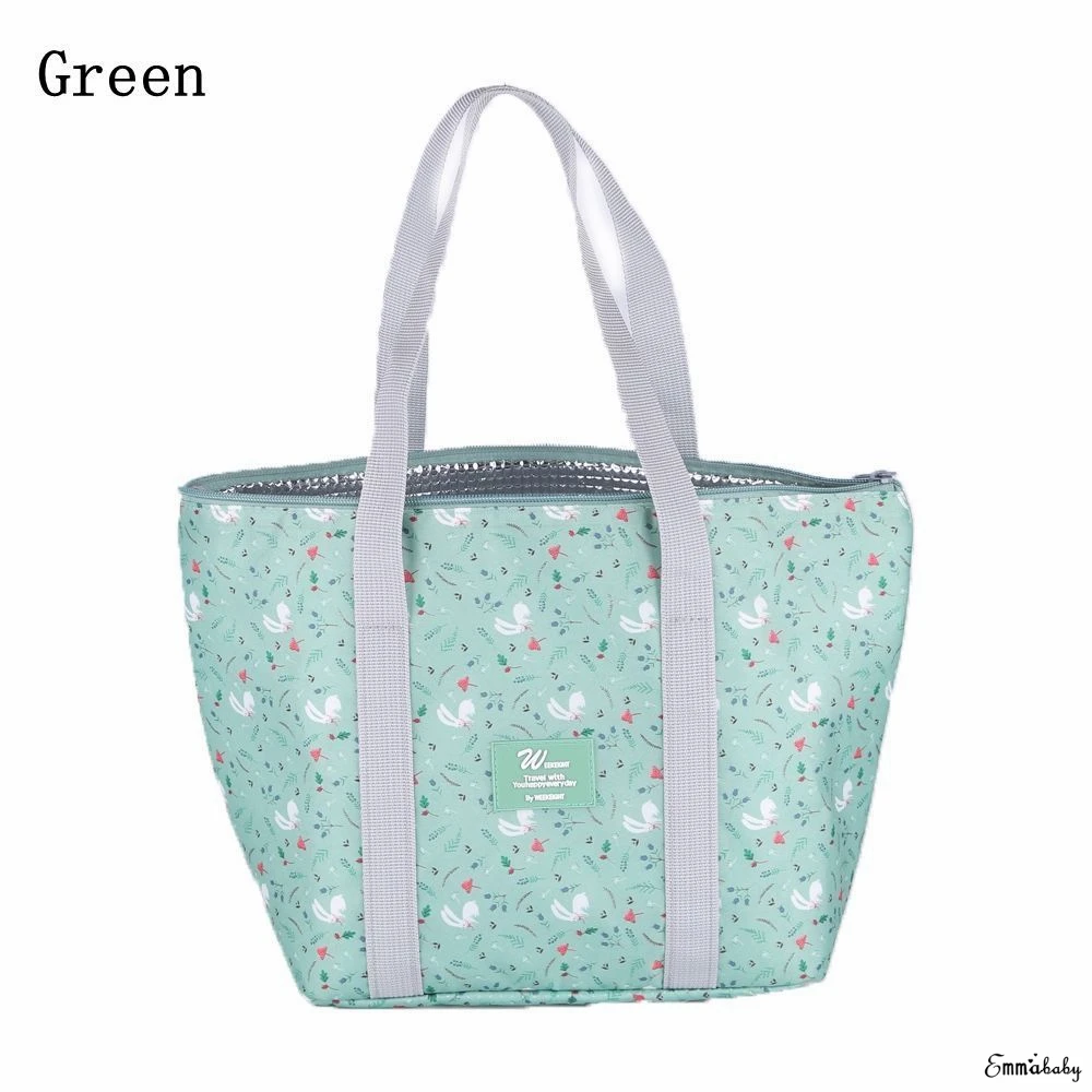 Мода прекрасный складной алюминий Термоизолированный Cooler сумка для обедов tote пикник сумка для хранения большой высокое качество