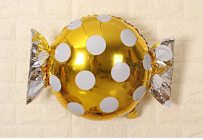 Милые фольгированные воздушные шары в горошек детский подарок на день рождения
