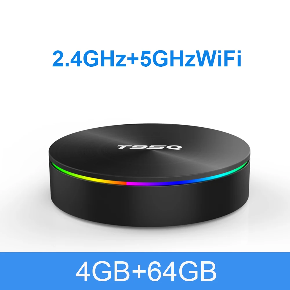 4GB64GB PULIERDE T95Q Amlogic S905X2 4 Гб 64 Гб Смарт Android 9,0 ТВ коробка Bluetooth 4,0 H2.65 4K 2,4 ГГц/5 ГГц wifi ТВ-приставка медиаплеер - Цвет: 4GB64GB