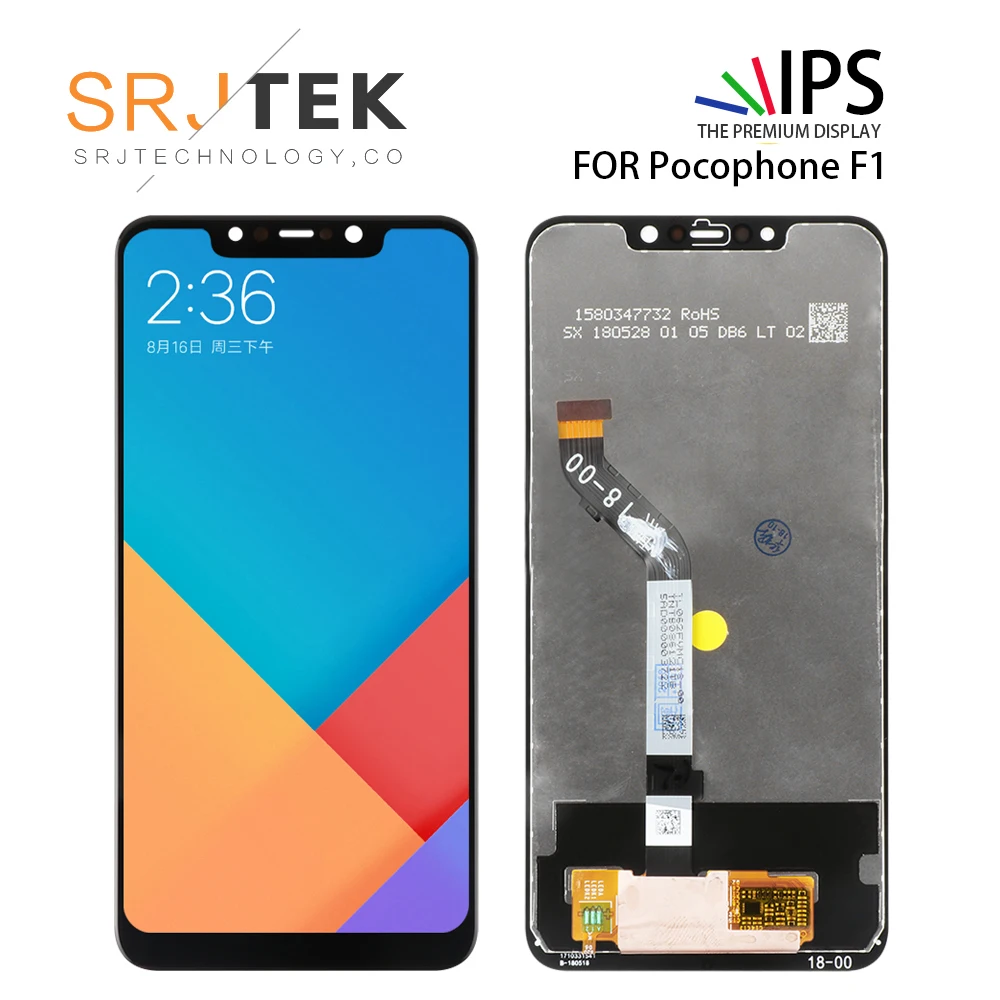 6 18 &quotЖК-дисплей для Xiaomi Pocophone F1 дисплей сенсорный экран дигитайзер сборка