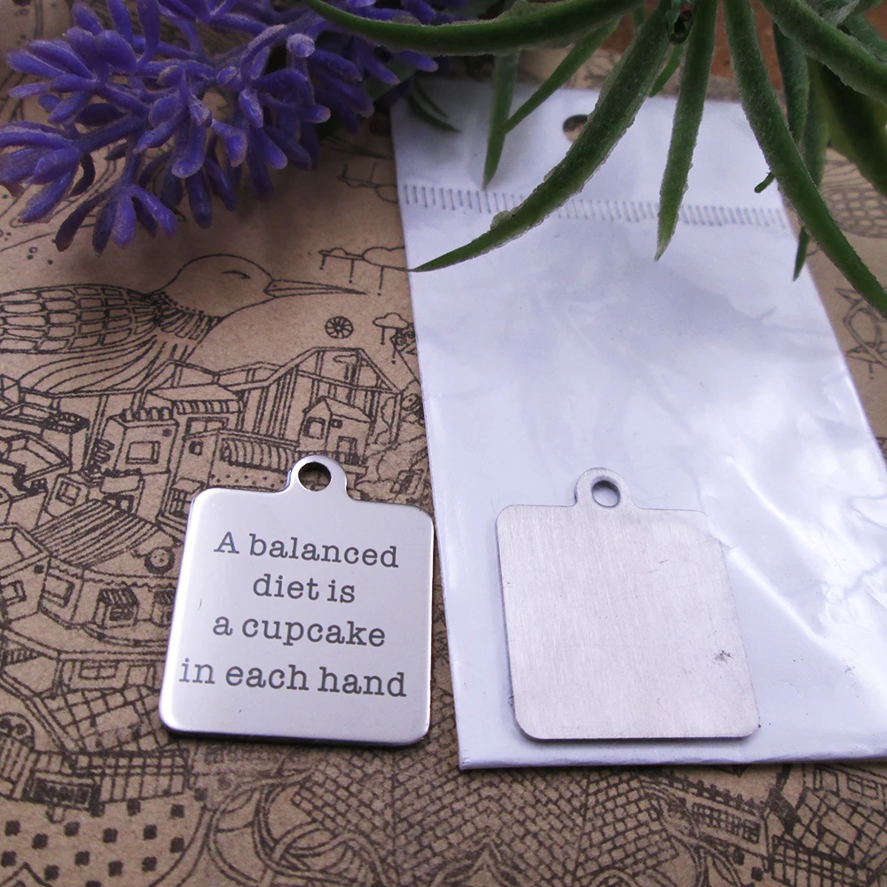 Шармы сбалансированная диета-это капкейк в каждой руке из нержавеющей стали 5