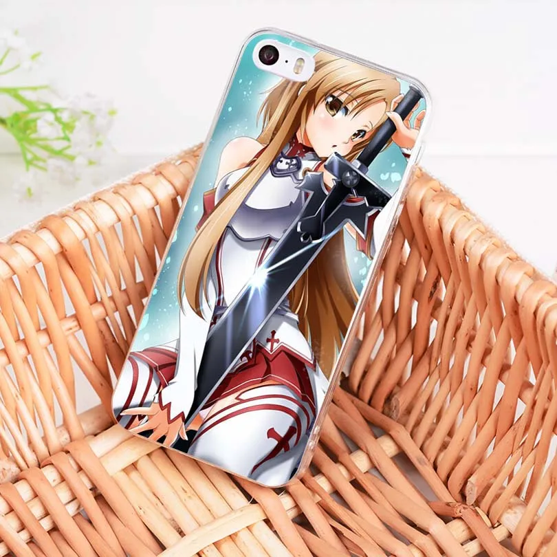 Чехол для телефона MaiYaCa Sword Art Online SAO Anime Manga с уникальным дизайном iPhone 8 7 6 6S Plus X 10 5 5S