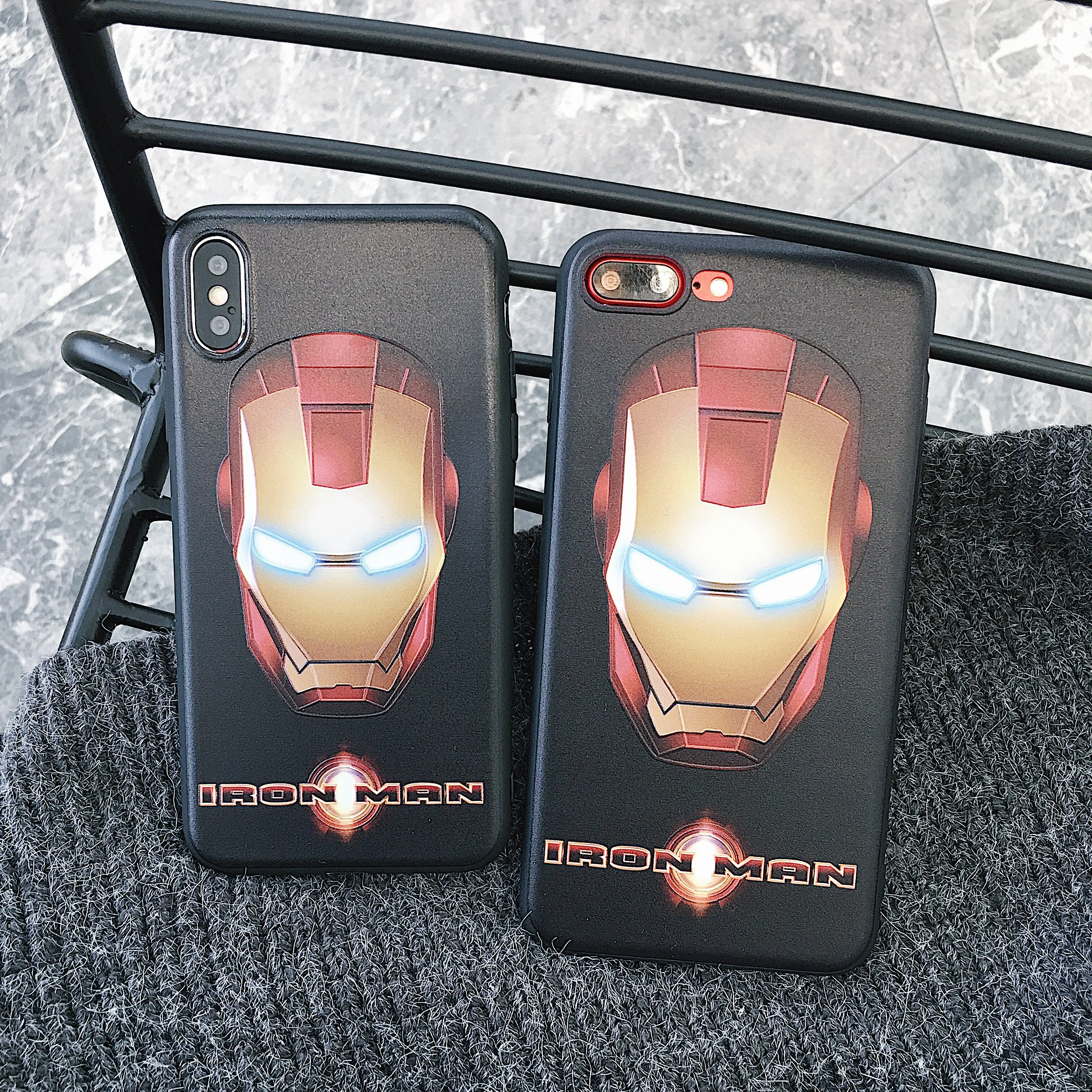 Роскошный Marvel Мститель супергерой мультфильм телефон пара чехол мягкий TPU для