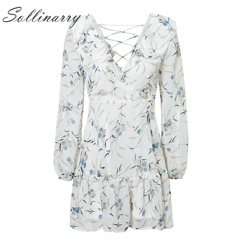 Sollinarry шифоновое короткое платье с цветочным принтом женское винтажное Сетчатое