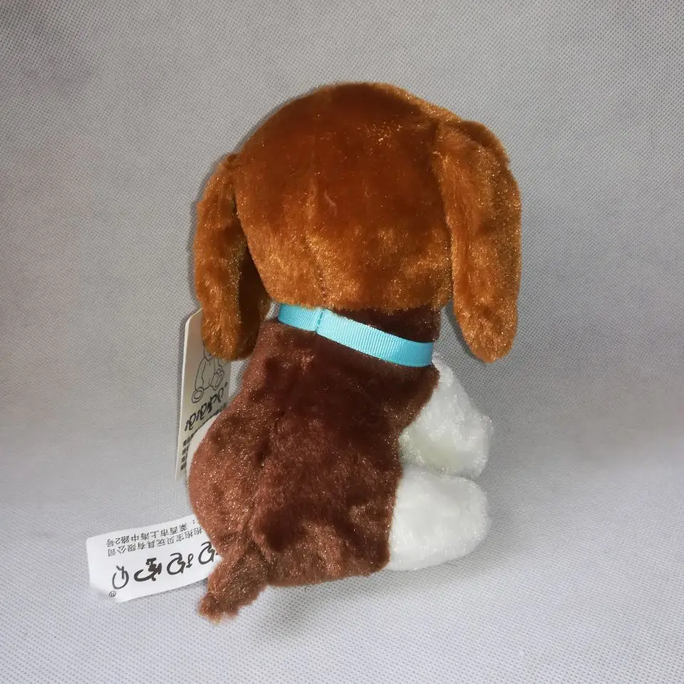 Около 20 см squatting Basset Hound плюшевая игрушка милая собака мягкая кукла детская