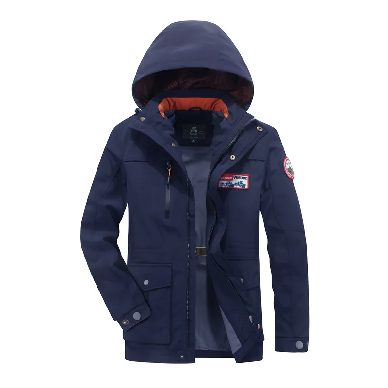 Новая Осенняя зимняя верхняя одежда флисовые куртки 7XL 8XL Мужское пальто с карманами и капюшоном размера плюс повседневные парки и пуховики