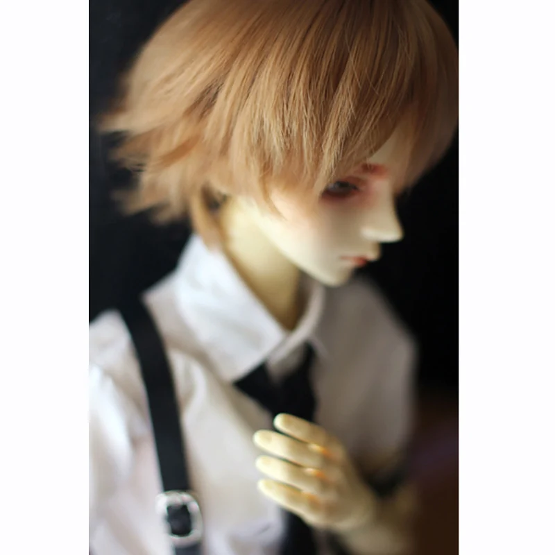 Bybrana 1 шт. bjd парик для мальчиков короткая кукла с прямыми волосами 1/3 1/4 1/6 - Цвет: 1