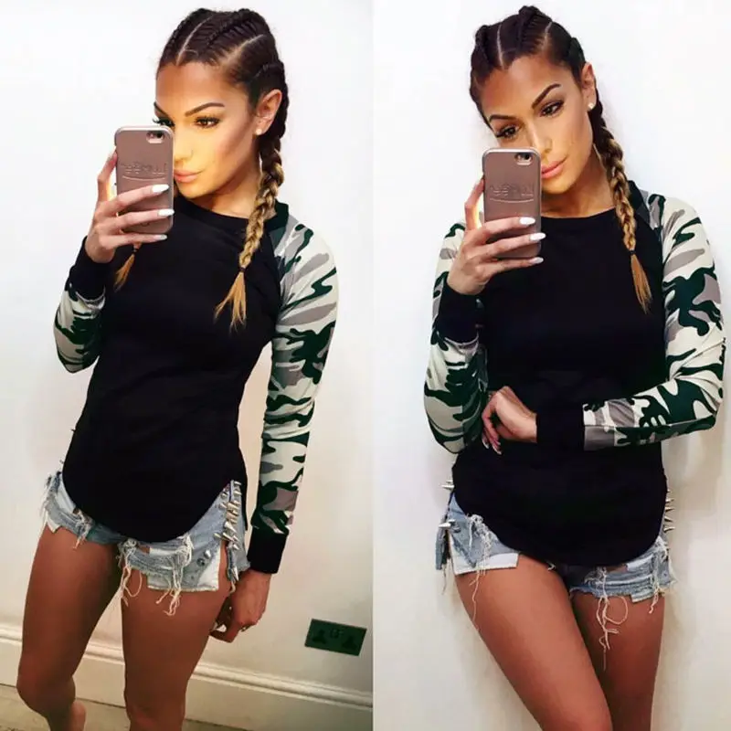 2016 весенне зимняя женская толстовка с длинными рукавами круглым вырезом