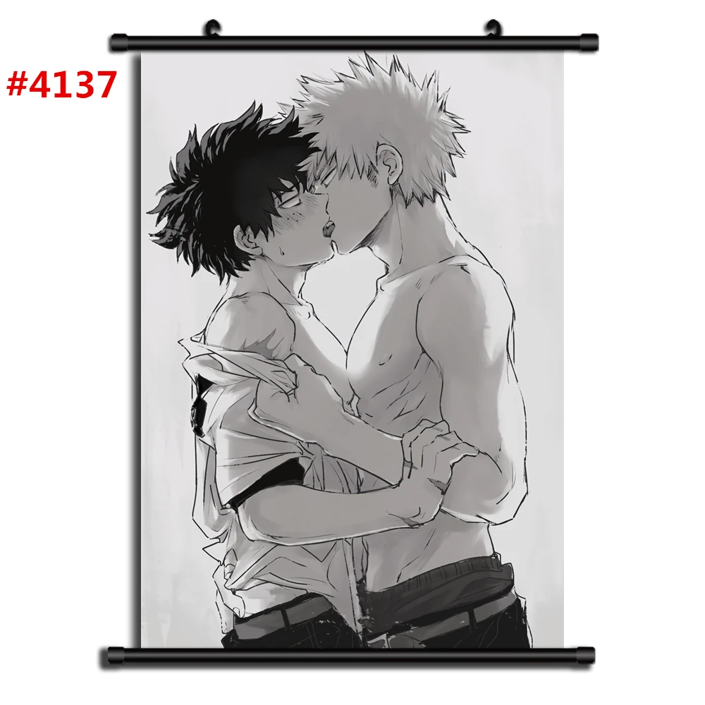 Boku no hero Academy Аниме Манга настенный плакат свиток o - Цвет: 4137