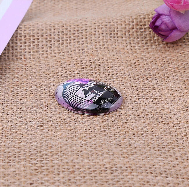 Стеклянные кабошоны и стеклянная подвеска в стиле ретро 13*18/18*25/30*40 мм|photo glass