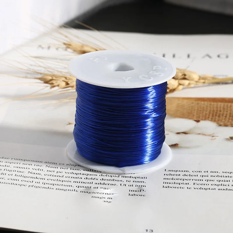 Royal blue Aiovlo 60 м/лот, крепкий кристалл, эластичная линия для бисероплетения, шнур, нить, сделай сам, ожерелье, браслет, аксессуары для изготовления ювелирных изделий - Цвет: Royal blue