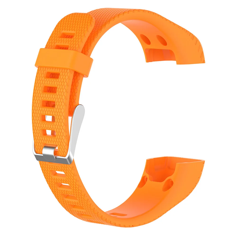 orange Ремешок на запястье для Garmin Vivosmart HR+ Plus Браслет спортивный фитнес Сменные аксессуары многоцветный Силиконовый ремешок для часов - Цвет: orange