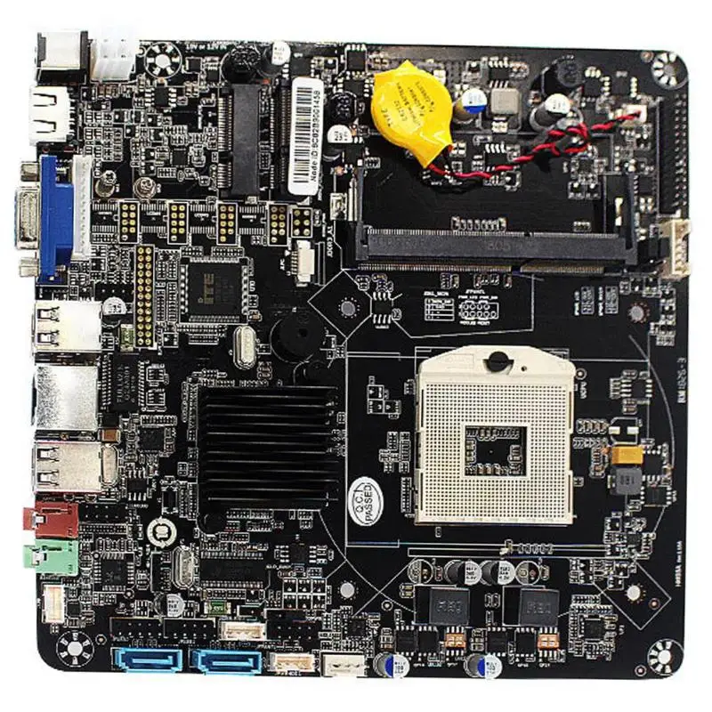 JINGSHA HM55 PGA988 Настольный ПК материнская плата DDR3 SATA II Mini ITX материнская плата для Мини хост/HTPC/рекламная машина/радио