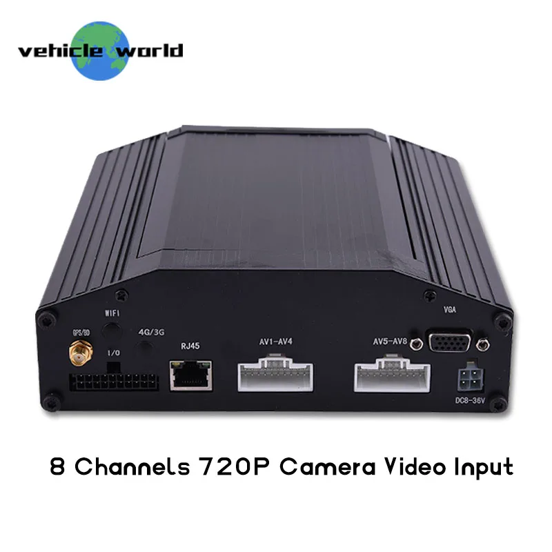 Поддержка gps/g датчика HDD и SD карты хранения 8 каналов 720 p gps mdvr|Видеорегистратор для