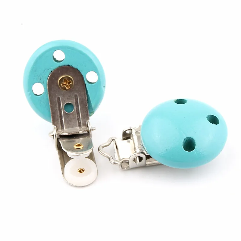 5 шт. бирюзовые деревянные аксессуары для детской соски цепочки браслеты