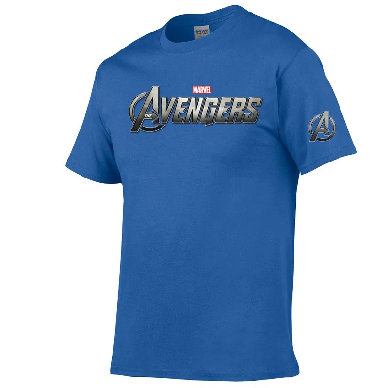 Футболка marvel мужская повседневная футболка с круглым вырезом и короткими