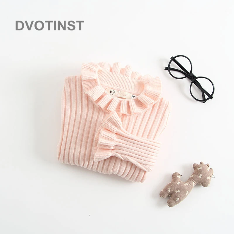 Dvotinst/Одежда для новорожденных девочек хлопковая зимняя футболка в полоску боди с