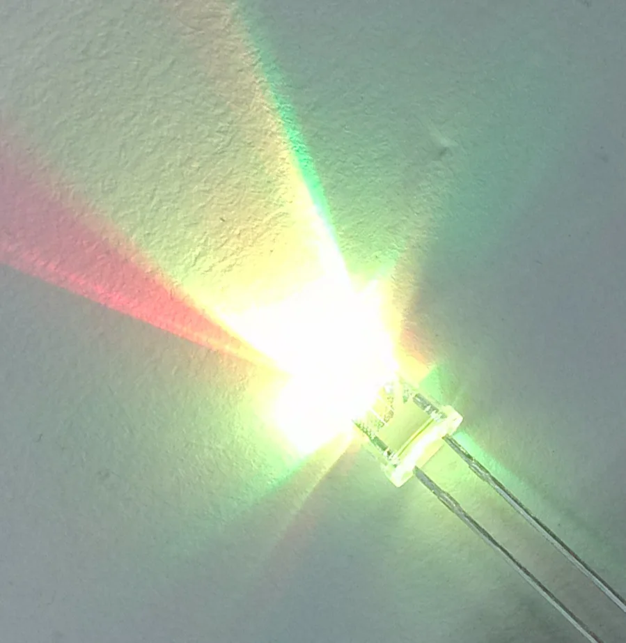 1000 шт./лот 5 мм RGB 7 цветов медленная вспышка LED светоизлучающий диод (LED) новые