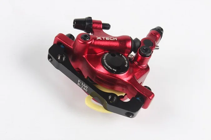 ZOOM MTB Road Line Тяговый Гидравлический дисковый тормоз, велосипедный тормоз, велосипедный тормоз, суппорты, передние и задние тормоза HIMALO для SHIMANO - Цвет: red front brake