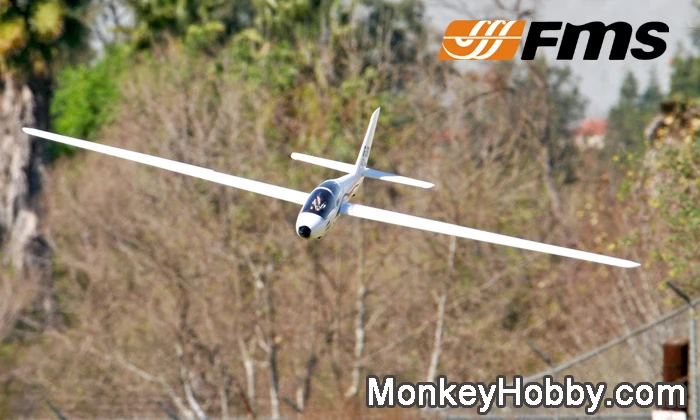 FMS 2300 мм FOX RC планер V2 PNP желтый RC самолет