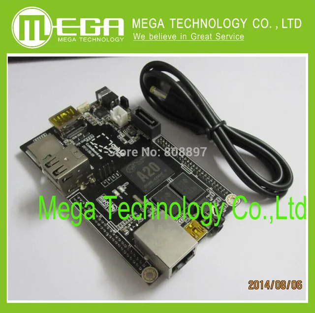 1 шт. двухъядерная макетная плата A20 Cubieboard2 Dualcard стандартная (с 2 разъемами для TF