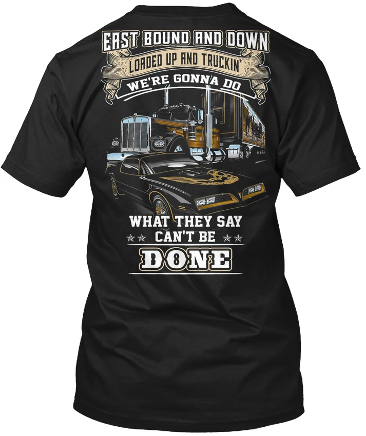 Trucker Smokey And The Bandit S East Bound вниз популярная футболка без тегов Забавные