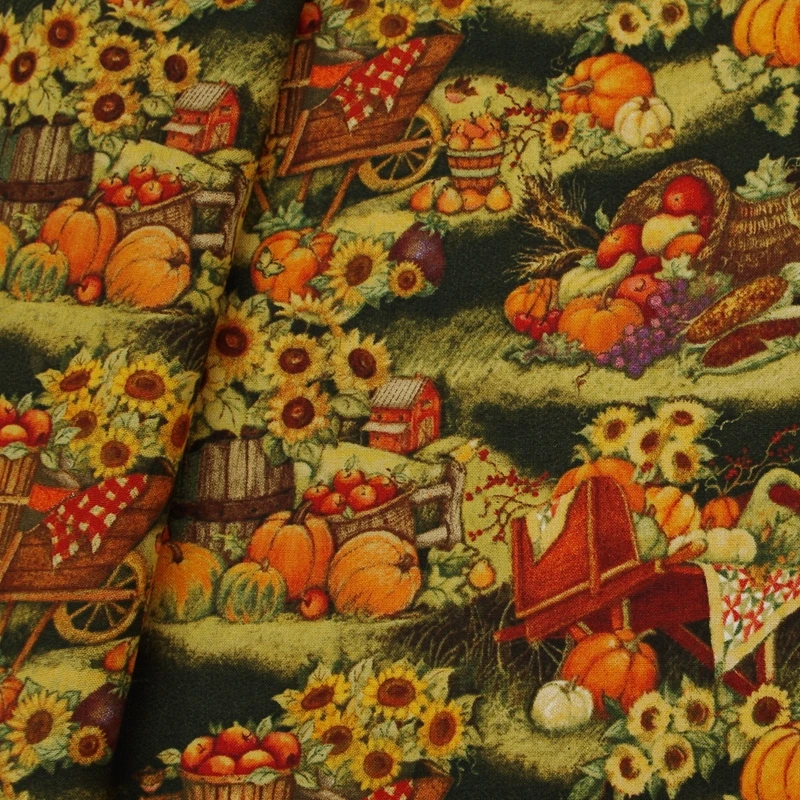 234 см x хлопковая ткань колесный цилиндр с тыквами ()|cotton fabric|fabric fabricfabric cotton |