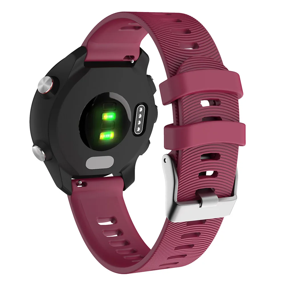 Ремешок для часов, умный Браслет Vivoactive 3 для Garmin Forerunner, 245 м, 245, 20 мм, силиконовый, 645, цветной браслет, для спорта на открытом воздухе