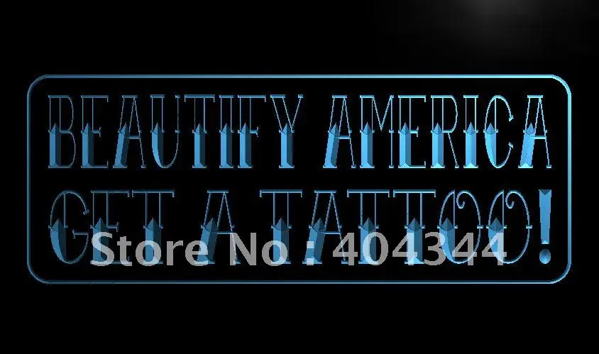 

LK608- Get a Tattoo Beautify America LED Neon Light Sign