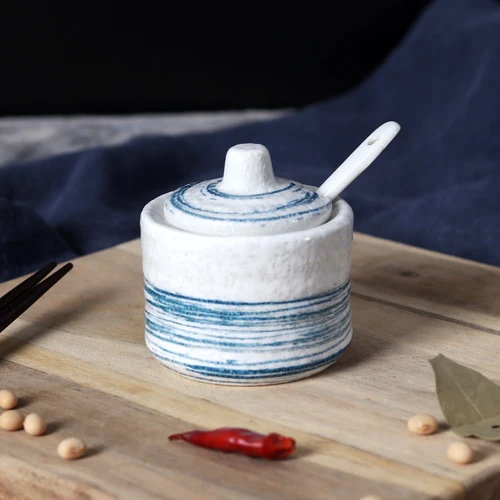 C 21 SJapanese банка для специй керамическая банка для соуса хранение кухонной утвари коробка для хранения бутылки для соуса бутылка для специй свадебный подарок - Цвет: C