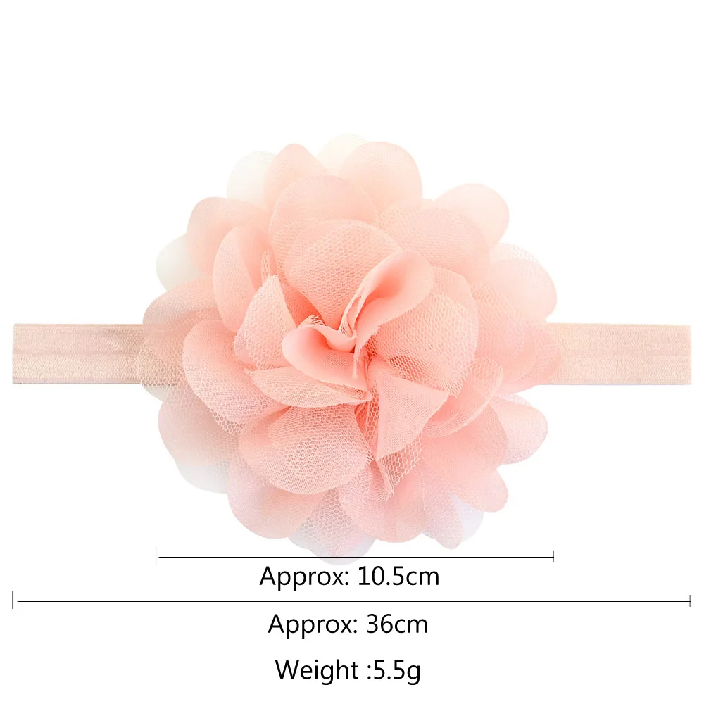1 шт. Детские волосы для девочек аксессуары эластичная лента шифоновая повязка на