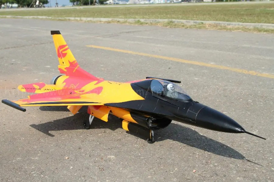 Пульт дистанционного управления f16 версия PNP 8 каналов 70 мм EDF RC самолет оранжевый