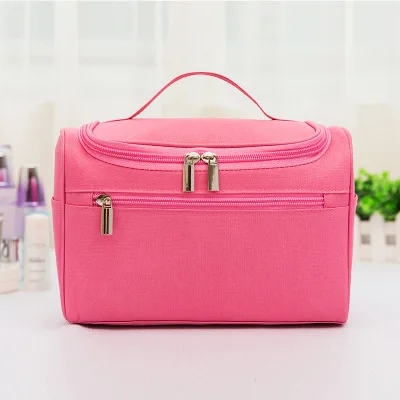 pink Новинка, Оксфорд, органайзер для путешествий, косметичка для женщин, несессер, чехол для макияжа, сумка для туалетных принадлежностей, водонепроницаемая, мужская, подвесная, косметичка - Цвет: pink