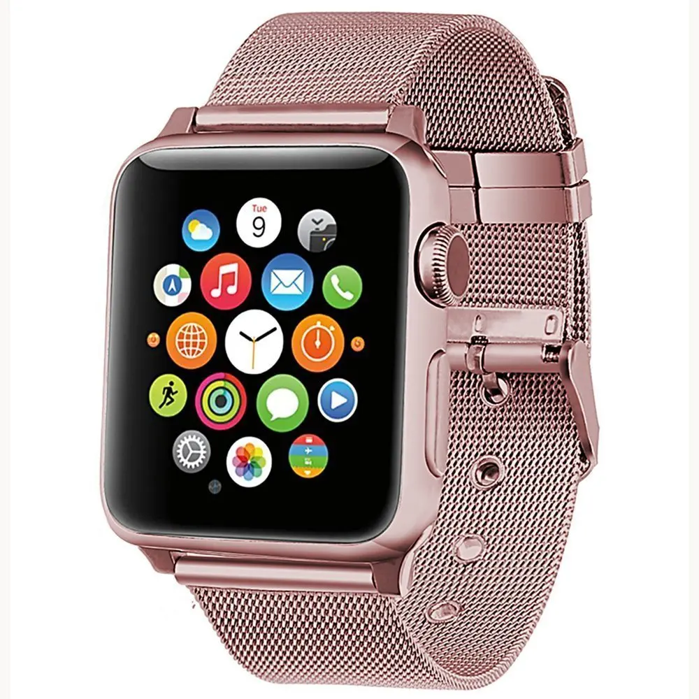 Браслеты из нержавеющей стали для apple watch 5 40 мм 44 мм 42 мм 38 мм сменный металлический классический ремешок с пряжкой для iwatch серии 1 2 3 4 5