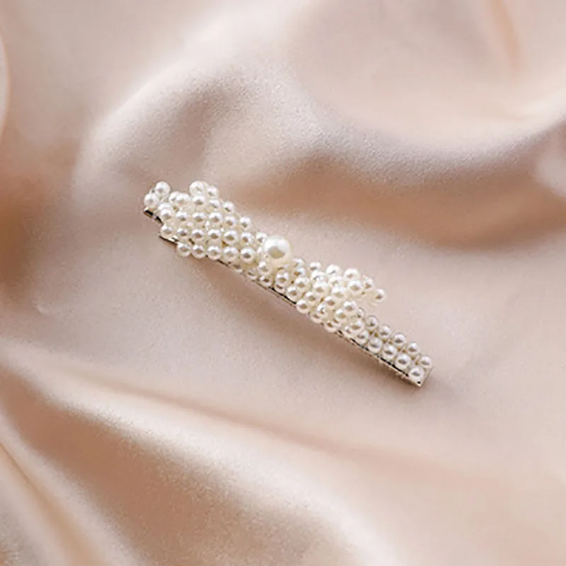 Новинка 2019 корейские заколки для волос с имитацией жемчуга милые бантом девочек