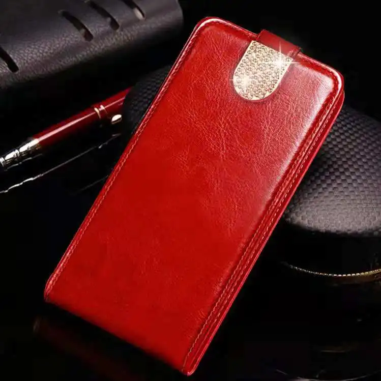 Red With diamond Роскошный чехол-книжка из искусственной кожи для UMIDIGI F1 Play One Max, чехол-кошелек для UMIDIGI A3 S3 One Z2 S2 A5 Pro power, чехол - Цвет: Red With diamond