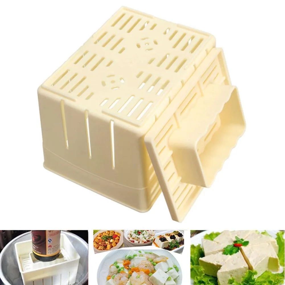500g Ёмкость Еда пластика приспособление для приготовления тофу Пресс Mold Kit соевый