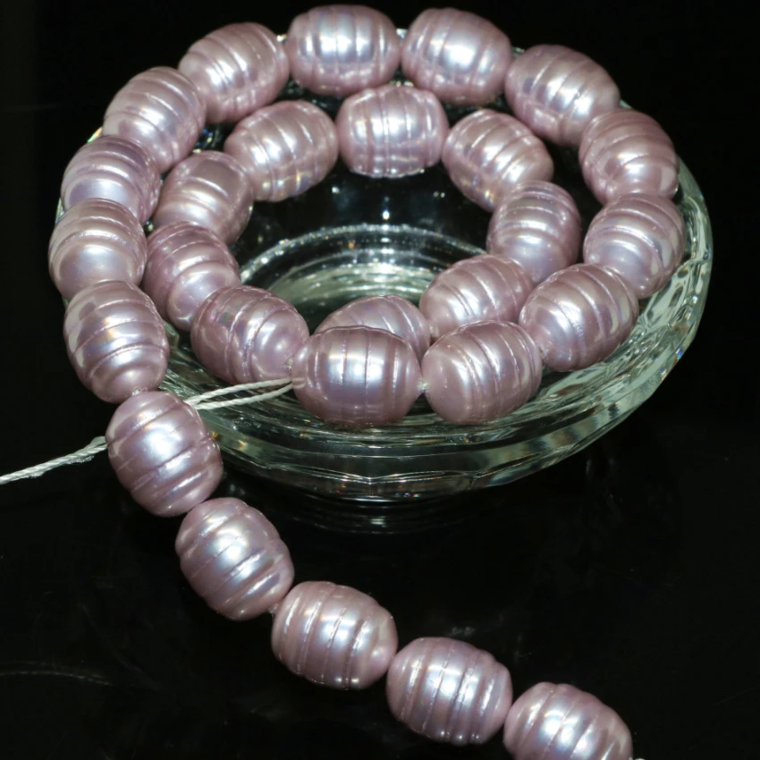 New arrival special design purple barrel oval natural shell pearl 12*15mm loose beads beauty women diy jewelry gift 15inch B2281 | Украшения
