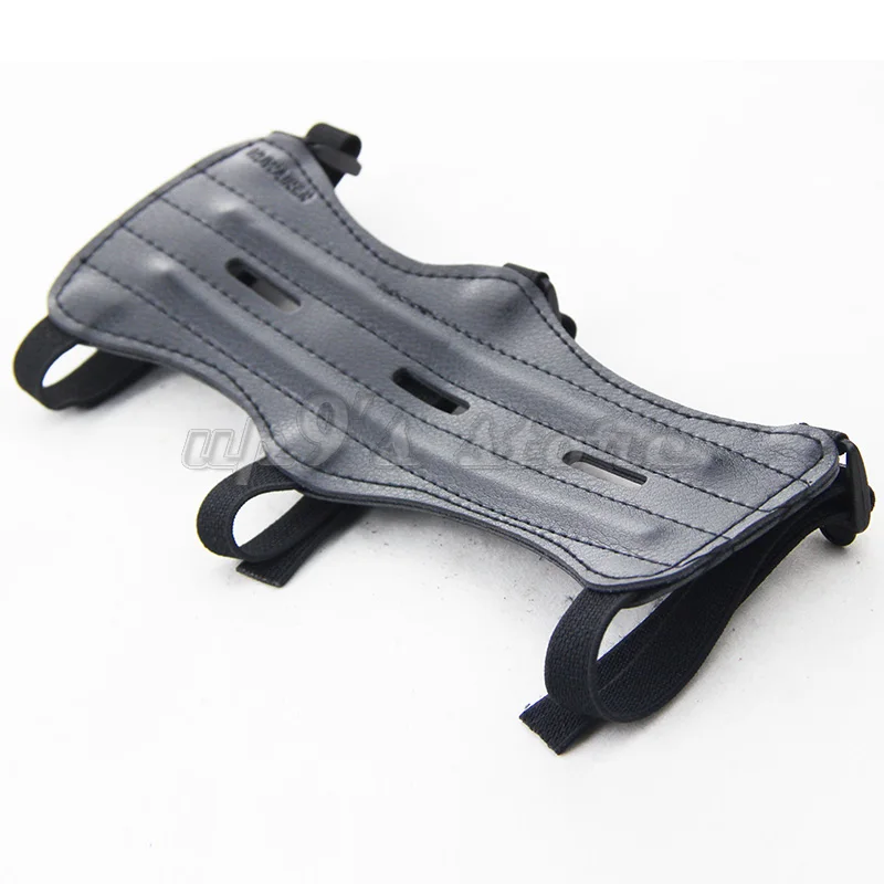 Длина 22 см с 3-мя кожаными ремешками для стрельбы из лука безопасная защита руки |