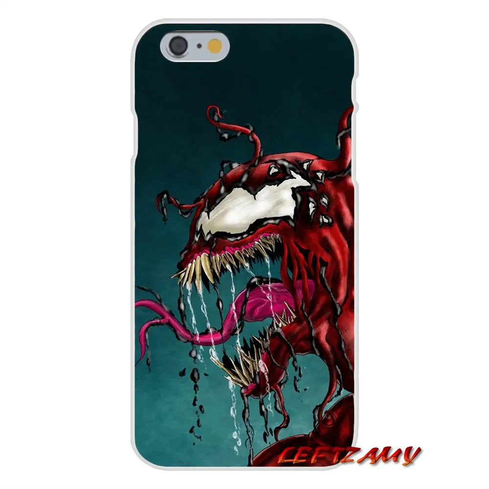 Carnage Marvel Comics Spider Man Venom аксессуары для телефона Чехлы iPhone X 4 4S 5 5S 5C SE 6 6S 7 8 Plus |