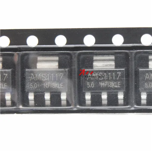 20 шт. AMS1117-5.0 AMS1117 5V SOT-223 чип регулятора напряжения | Электронные компоненты и