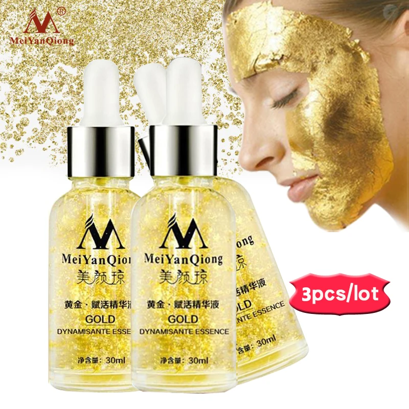 

Meiyanqiong Pure 24k Gold Serum Skin Care Deep Facial Anti Aging Intensive Face Lifting Firming Anti Wrinkle Whitening Skin Care