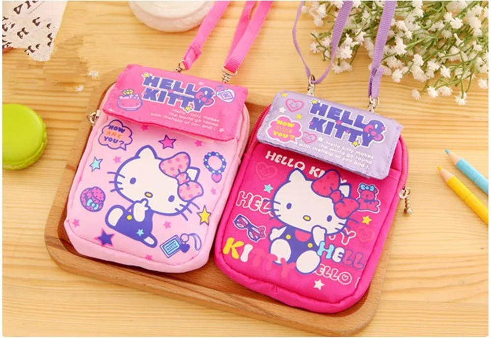 Мобильный телефон Hello kitty cat сумка для хранения денег с подвесной пряжкой|Сумки