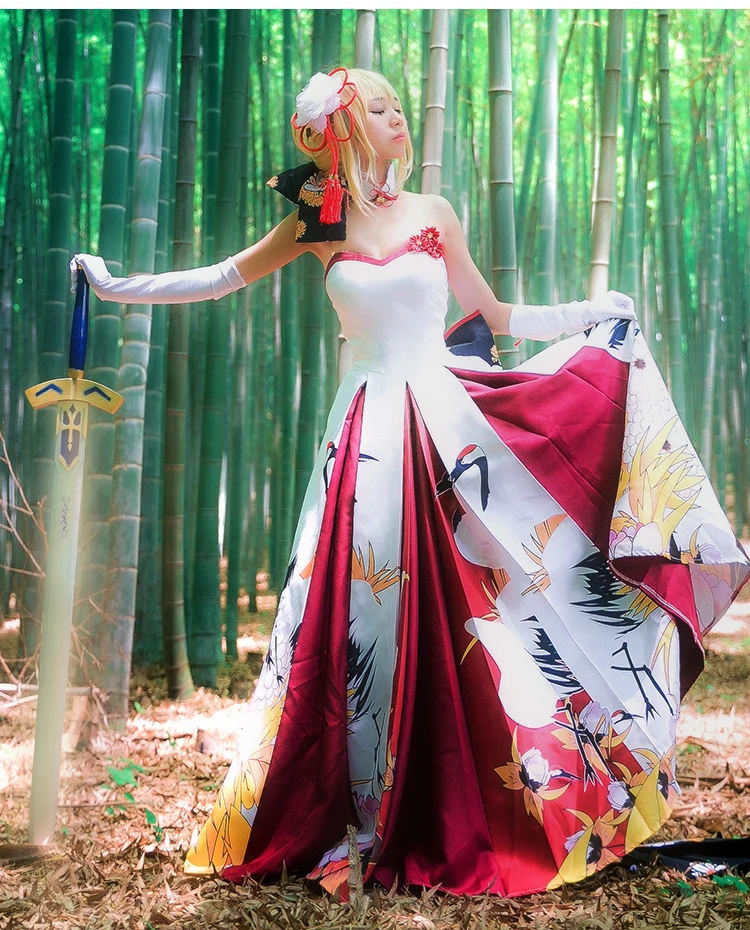 

Костюм саблей Fate Stay Night Женский, Свадебный костюм на Хэллоуин