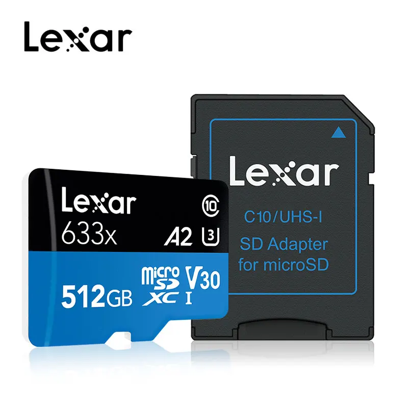 Lexar micro sd карта Горячая 633x UHS-I карты памяти высокая скорость/качество 512 Гб micro sd карта для смартфона реальная емкость
