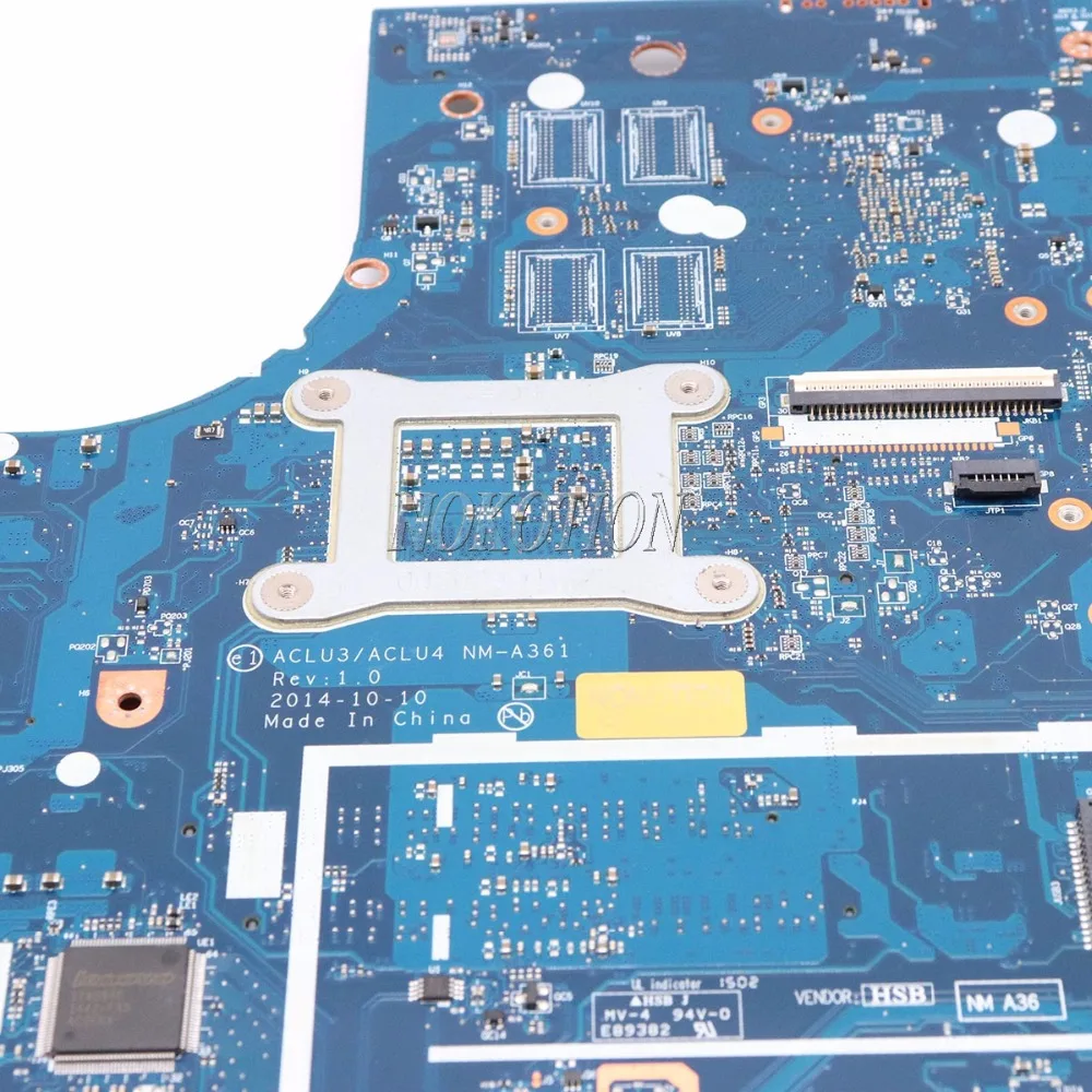 NOKOTION ACLU3 ACLU4 NM-A361 для lenovo Ideapad G50-80 материнская плата ноутбука R5 M330 DDR3L SR1EK I3-4005U |
