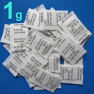 

500 упаковок, сухие пакеты, 1 г, 1 г, силикагель