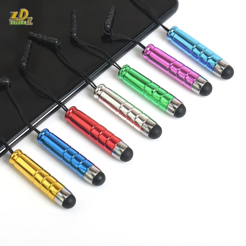 3.5mm dustproof plug Mini Capacitive Stylus Touch Pen Bullet style colorful For Ipad,For Iphone for htc computer cheap 5000pcs
