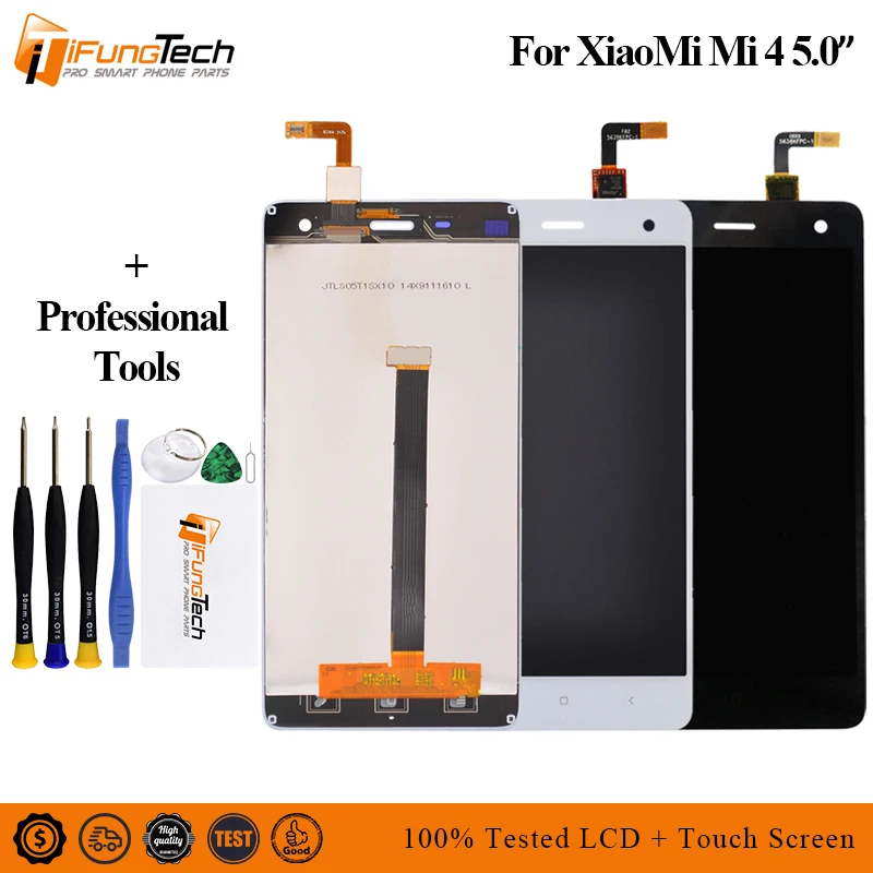 100% оригинал новинка для Xiaomi Mi4 M4 MI 4 полный ЖК дисплей сенсорный экран дигитайзер